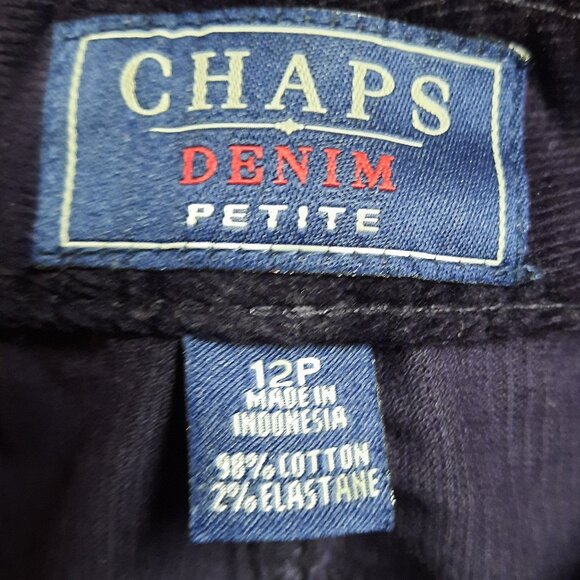 Pants, Chaps Deep, Deep Purple Corduroy Jeans - Picture 4 of 4